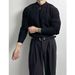 Men's British-Style Knit Blazer Sweater – Slim Fit Shirt Collar Pullover (Apricot/Black/Grey, M-XXXL)_viptrois.com