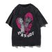 Men's Clothing T Shirts T Shirts T Shirts Angel Street Print Y2K Tops Retro Summer Short Sleeves Graphic Gothic_viptrois.com