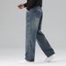 Jeans Men's New Versatile Loose Fashion Simple Straight Casual Pants_viptrois.com