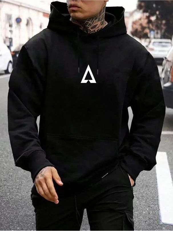 Autumn And Winter Men's Top Sweatshirt Loose And Comfortable Warm And Hooded Sweatshirt Men's Clothing Men'S_viptrois.com