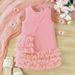 Baoxin Children's Clothing Summer Girls Dress Sleeveless A Line Cake Mesh Skirt + Bag Princess Dress_viptrois.com