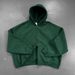 370GSM Dual-Zip Hooded Jacket – Boxy Cropped Fleece-Lined Streetwear Overshirt (Unisex Retro Open Front)_viptrois.com