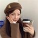 Korean Version Heart Beret Spring And Autumn Style Ins Internet Celebrity Temperament Gentle Versatile Fashionable_viptrois.com