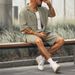 Men's Clothing Men's Summer Suit Men's Spring And Summer Sports Suit Shirt Versatile Shorts Two Piece Suit_viptrois.com