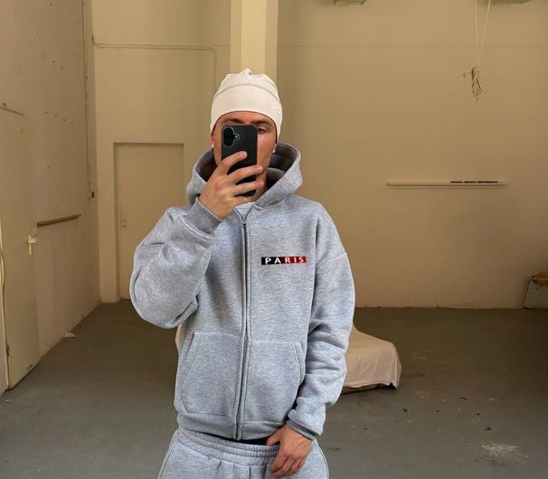New American Retro Washed Long Sleeved Hooded Shirt Loose Casual Trousers Fashionable Japanese Sweater Suit_viptrois.com