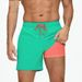 New Men's Beach Pants Quick-Drying Double-Layer Swim Pants Printed Casual Sports Shorts_viptrois.com