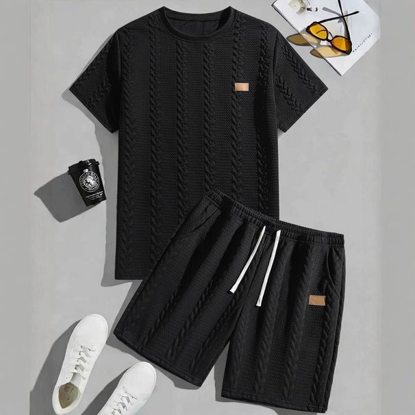 Summer Casual Sports Trendy Shorts And Short Sleeve Set Breathable Men's Clothing For Men And Women_viptrois.com