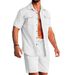 2025 Summer Men's Avant-Garde Fashion Casual Loose Sports Two-Piece Set For Men_viptrois.com
