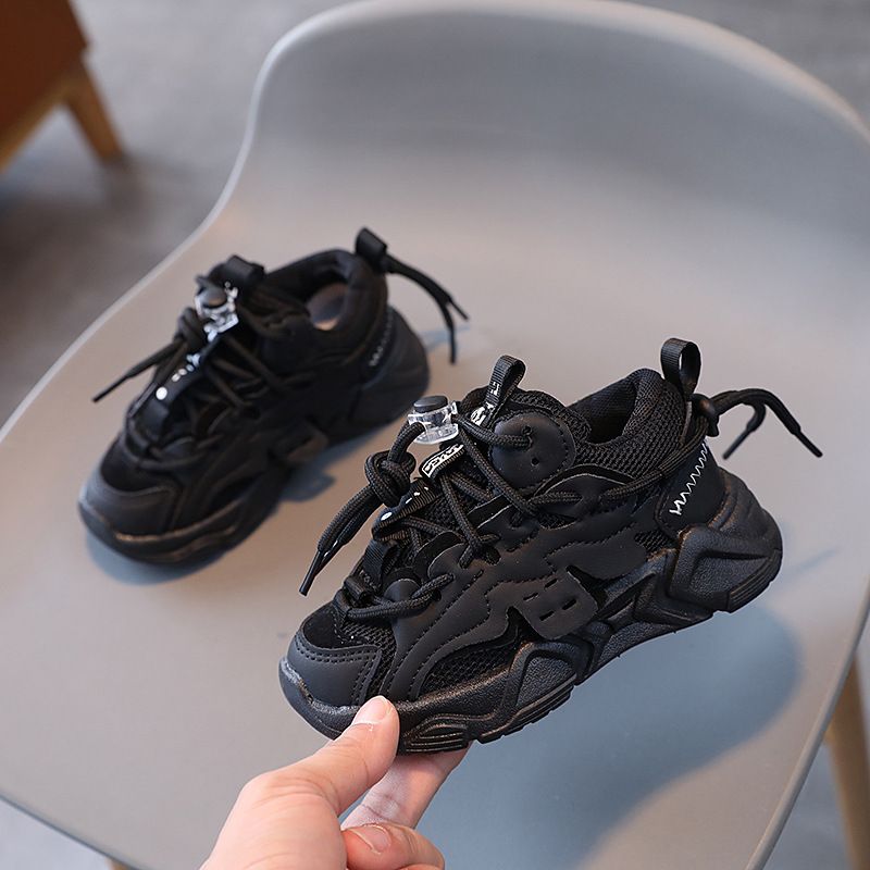 XUANMU Children Chunky Sneakers Breathable Boys Sports Shoes Comfortale Arch Support Girls Running Shoes Child Footwear X0110_viptrois.com
