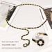 Love Round Beads Small Fragrance Style Metal Chain Belt Woven Tight Waist Seal Ins Style Peach Heart Beauty Head Waist Chain for Women_viptrois.com