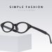 Women's Eyewear Frames Small Frame Oval Glasses For Women Fashion Retro Flat Rice Nail Cat Eye Glasses For Men_viptrois.com
