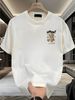 Men's 100% Cotton Stretch Fabric T-Shirt Casual Round Neck Short Sleeve With Print Ideal Gift Comfortable And Breathable For All Seasons Gift For Men_viptrois.com
