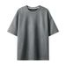 Men's Clothing New Men's Two Open Solid Color Light Plate Suede Loose Round Neck Pullover Short Sleeved T Shirt_viptrois.com