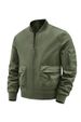 Men's Slim Baseball Jacket – Lightweight Stand Collar | Workwear & Casual | Grey/Black/Army Green/Blue | Sizes M-5XL_viptrois.com