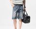 Men's Thin Light Blue Jeans Shorts High-End Jeans Men's Loose Straight Pants _viptrois.com