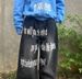 Unisex Retro Hooded Sweatshirt With Bold Letter Print, Oversized Streetwear Pullover, Anime Graphic Zip-Up Hoodie For Men & Women (Blue, S-XXL)_viptrois.com