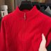 Men's Half-Zip Sweater – Thickened Winter Knit Pullover, Business Casual & Warm Layering For Modern Men_viptrois.com