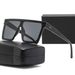 New Square Unisex High-End Sunglasses Trendy One-Piece Polarized Sun Protection Glasses_viptrois.com