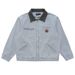 Men's Clothing Colorblock lapel zipper jacket for men high street fashion brand spring and autumn loose casual canvas workwear denim jacket_viptrois.com