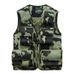 Men’s Camo Utility Vest – Lightweight Sleeveless Jacket With Multi-Pockets For Outdoor & Streetwear (M-6XL, Tactical Green & Khaki)_viptrois.com