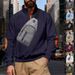 Cross-Border American Style New Heavyweight Stand Collar Jacquard Loose Jacket Men's Fashion Casual Sports Solid Color_viptrois.com