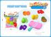 Mother & Kids Fruit And Vegetable Cutting Set Fruit & Vegetable Pretend Play Cutting Set With Grill Bucket – Educational Kitchen Toy For Kids (20PCS)_viptrois.com