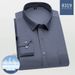 Men's Stretch Non-Iron Dress Shirt, Wrinkle-Resistant Long Sleeve Business Shirt, Slim Fit Solid Color Formal Office Shirt With Comfort Flex Fabric_viptrois.com