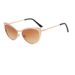 Unisex Accessories Cat Eye Sunglasses Triangle Plain Retro Glasses Frame Myopia Anti Blue Light Flat Glasses_viptrois.com