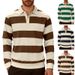 Men's Contrast-Trim Polo Shirt – Stretch Knit Business Casual Top With Color-Blocked Collar (XS-XXL, Quick-Dry Polyester, Slim Fit)_viptrois.com