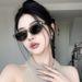 Personalized for women with round face, slimming cat eyes, internet celebrity street photography glasses, sun shading_viptrois.com