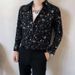 Letter Long Sleeved Shirt, Loose Fitting Shirt, Men's Summer Trend Versatile Casual Jacket_viptrois.com