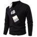 Loom Loom 2025 Autumn Winter European And American Youth Korean Version Thickened Scarf V-Neck Pullover Knitted Men's Sweater_viptrois.com