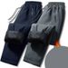 Down Cotton Pants For Men: Thickened Warm Cotton Pants For Outerwear In Autumn And Winter, Casual Double-layered Pants_viptrois.com