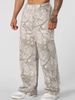 American Trendy Sweatpants Wide-leg Straight Casual Pants Fitness Loose Printing Camouflage Running Trousers Men_viptrois.com