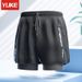 Men's Clothing Swimming Trunks New Professional Quick Drying Two Layer Loose Large Size Double Layer Anti Embarrassment Swimming Equipment Set_viptrois.com