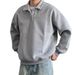 Collar Solid Color Hoodie For Men And Women, Trendy Temperament, Fashionable Design Sense, Versatile Loose Casual Top_viptrois.com