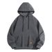 Men's Half-Zip Fleece Hooded Sweatshirt - Lightweight Pullover Jacket For Spring & Autumn - Casual Streetwear With Kangaroo Pockets_viptrois.com
