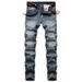 Men's Clothing Autumn/Winter New Men's Jeans, Personality, Nostalgic, Zipper Decoration, Jeans, Trendy Men_viptrois.com