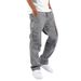 Men's Cargo Pants – Workwear Casual Trousers With Drawstring Waist & Multi-Pockets Lightweight Polyester, Loose Fit Straight-Leg (5 Colors, S-5xl)_viptrois.com