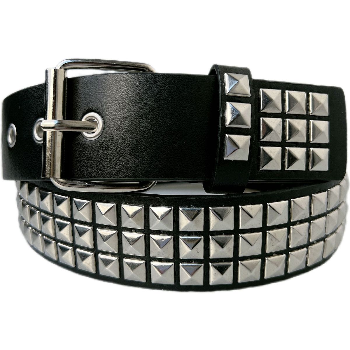 Women's Belts Pyramid Cybery2k Subculture Gothic Square Beads Rivet Belt Belt For Women Cross-border_viptrois.com