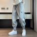 Men's Clothing Four Seasons Thickened Regular Sports Pants Men's Handsome Trendy Design Harem Pants Plus Velvet Casual Cuffed Sweatpants_viptrois.com