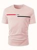 Men's Fashion Short-sleeved T-shirts Summer Slim-fit Pure Cotton Printed T-shirts Trendy Casual Versatile Tops_viptrois.com