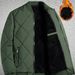Men's Winter Baseball Jacket Fleece Lined Cotton Coat Slim Fit Casual Outerwear For Teens & Adults_viptrois.com