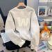 Men's Fleece Pullover Sweatshirt – Vintage-Inspired Relaxed Fit Crewneck With Printed Designs (White/Black/Light Grey/Dark Grey, L-5xl)_viptrois.com