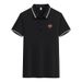 TO-MMY Casual Fashion Brand Polo Shirt Regular Style Fully Embroidered Crown Lion Pattern Logo Letter Brand Pattern Polo Shirt_viptrois.com