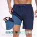 Summer New Style Men's Short Pants, Fashionable Beach Pants For Vacation, Men's Large Size, Four-cornered, Made Of Milk Silk With Lining Inside_viptrois.com