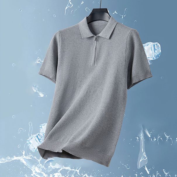 Men's Clothing Short Sleeved Polo Shirt Men's Summer Casual Simple Business New Tops_viptrois.com