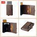 Men's 20% Off Automatic Aluminum Box Card Holder High Grade RFID Multi Card Slot Zipper Coin Pocket Card Holder_viptrois.com