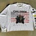 2024 Crew Neck Sweatshirt Cool And Handsome Mesh Drawstring Long Sleeve Red CHILDREN Letter Print New Casual Top_viptrois.com