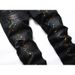 Men's New Distressed Jeans, Fashionable And Casual Elastic Straight Leg Jeans_viptrois.com